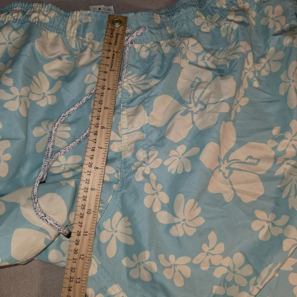 Exist Men's Swim Trunks Board Shorts Size XXL Cargo Drawstring Floral Pattern